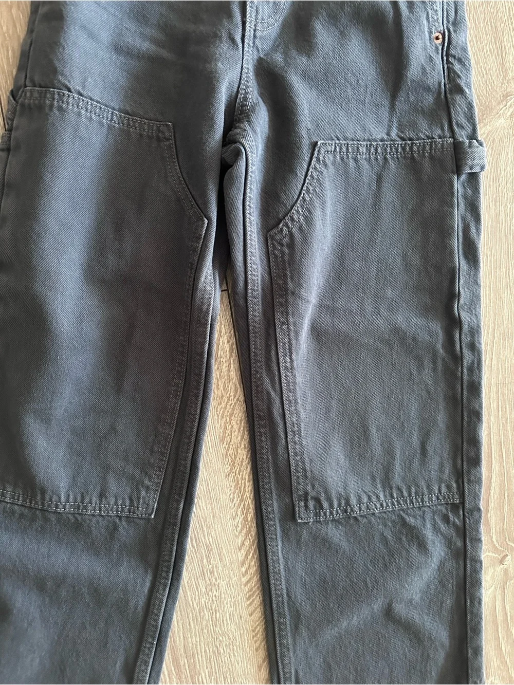 Baggy Cargo Workwear Dark Gray Kids Carpenter Jeans